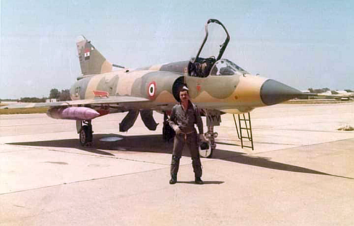 The 1010th or 1020th Squadrons Mirage 5SD combat aircraft at Mitiga (Tripoli) airport in the seventies.