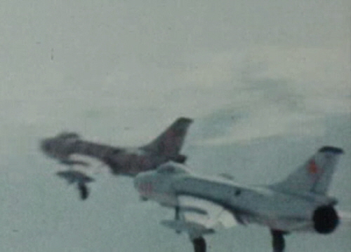 Afgan Su-7BMK Fitter-A in 1979 at Bagram airport Photo: Associated Press