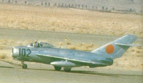 The veteran of the Afghan Air Force is the tough MiG-17F Fresco-C. Despite it s age and lack of avionics, the MiG-17 Fresco model is still recognised for it's day, low level ground attack capability in the seventies. Photo: Air International