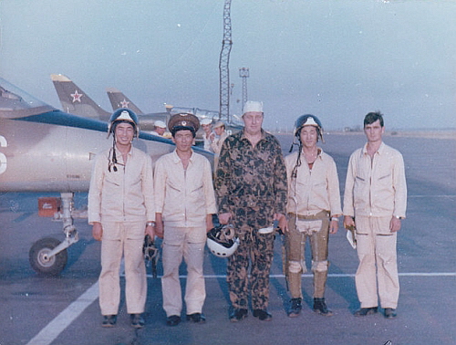 North Korean pilots at the Soviet Kant airbase