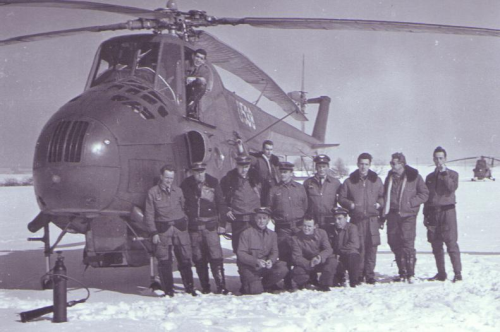 The second squadron's pilots at Olomouc Airport