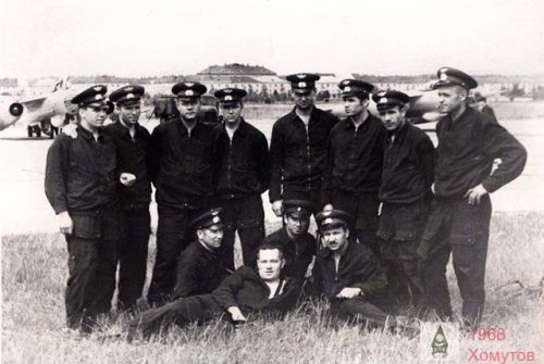 Soviet 164th independent Guard Reconnaissance Air Regiment Czechoslovakia Pardubice airport in July 1968. Yak-28R Brewer-D