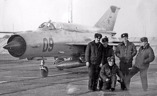 CCCP MiG-21bis at Usharal airport in the seventies