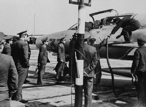 Soviet Air Force 42nd Guard Fighter Bomber Air Regiment at Zagan MiG-21UM Mongol-B in Poland