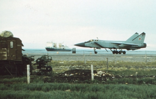 CCCP MiG-31 Foxhound at the Amderma airport