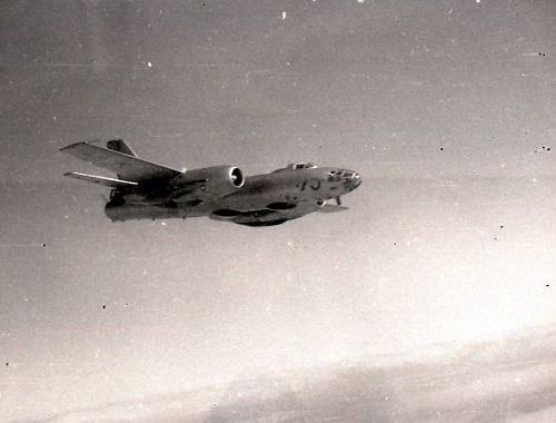 The IL-28R Beagle reconnaissance type along the northern boundary of the Soviet Union