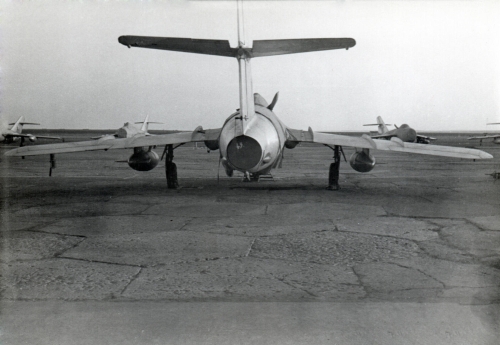 Soviet MiG-17 Fresco-A at Sennoy - Bagay-Baranovka airbase in the seventies