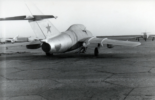 Soviet MiG-15UTI Midget at Sennoy - Bagay-Baranovka airbase in the seventies