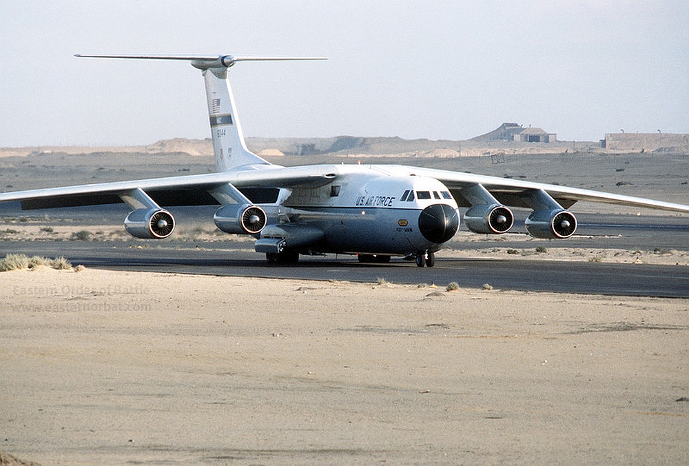 Exercise Bright Star '80, Bright Star 1980, USAF in Egypt, C-141B Starlifter