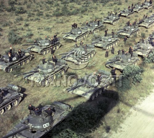 The Soviet Odessa Military District's and Soviet Black Sea armies in People's Republic of Bulgaria in the Clod War in 1967.  Photo: Rianovosti