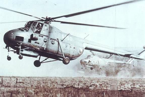 Czechoslovak Mi-4 Hound helicopters. Photo: www.valka.cz