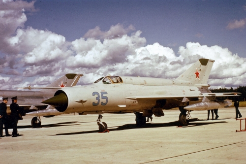 USSR MiG-21bis Fishbed-L at Rissala airport Finland in 1974