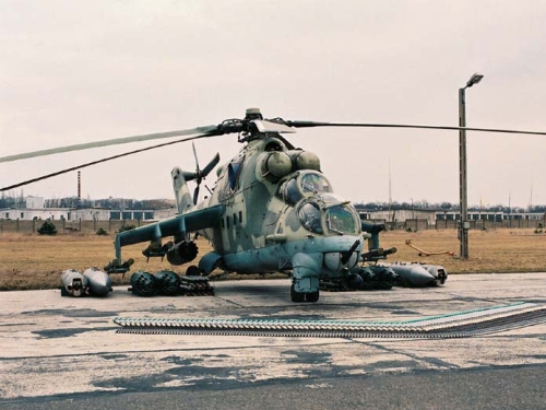 Hungarian Mi-24V Hind-E weapons