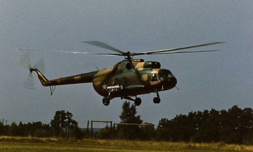 Hungarian Mi-8T Hip-C helicopter.