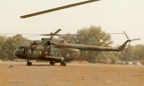 Hungarian Mi-17 Hip-H cargo helicopter in Warsaw Pact