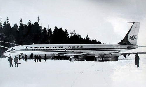 Korean Air Lines Boeing 707 in USSR