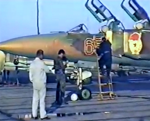 MiG-23 Flogger on the Soviet Sary Shagan missile test range