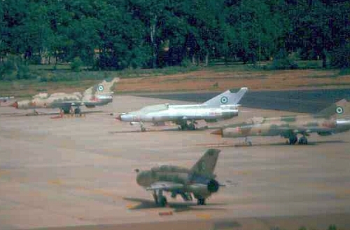 Nigerian MiG-21MF Fishbed-J and MiG-21UM Mongol-B