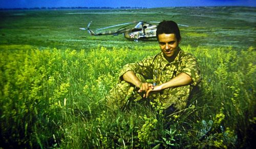 Soviet FAC - forward air control training in the eighties with Mi-8 Hip