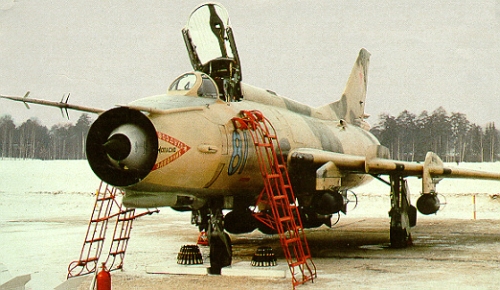 Soviet Su-22 Fitter-F export bomber at Kubinka