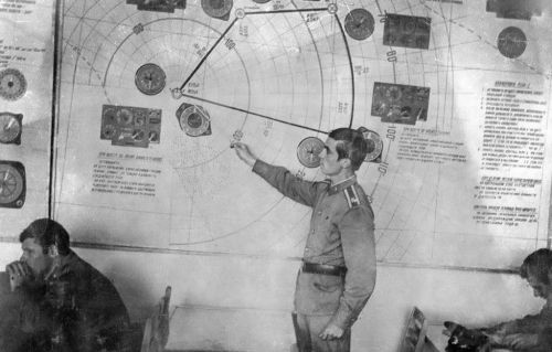 Soviet air navigator training in Vorosilovgrad