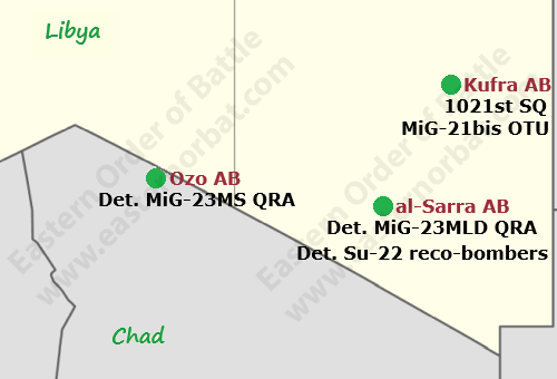 Libyan Air Force in 1987 south chad border