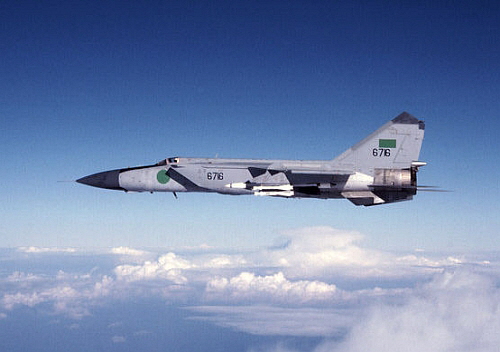 Libyan MiG-25PD in 1986 US NAVY