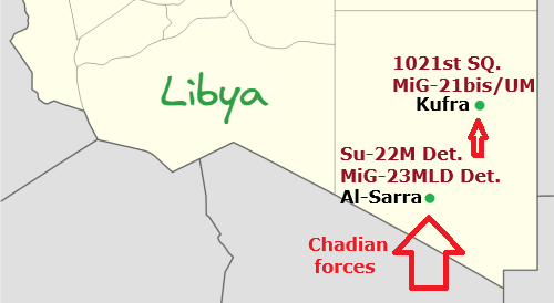 Maaten al-Sarra airport at Libya in 1987 doring the Toyota War