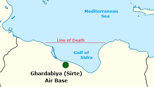 Line of Death Gulf of Sidra Line of Death Gulf of Sidra