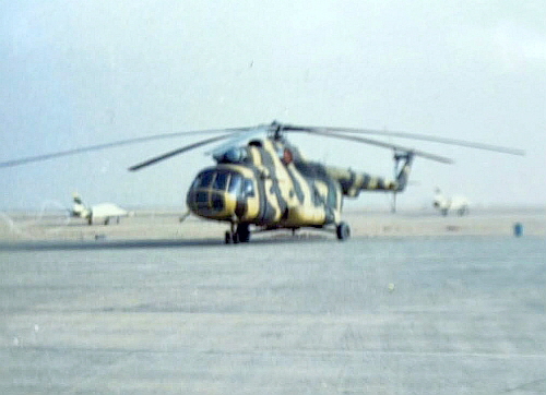 Libyan Mi-8T at Brak airport. Photo: Martin Parak