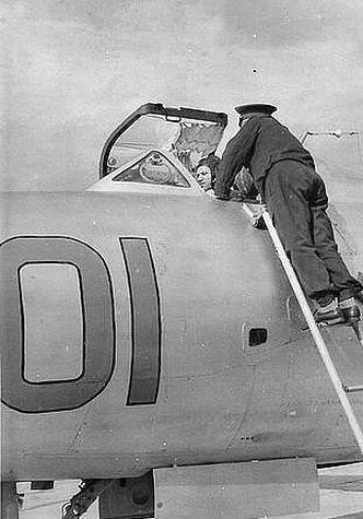 799th Independent Reconnaissance Aviation Regiment in 1967 at Novorossiya-1 Airport IL-28R Beagle