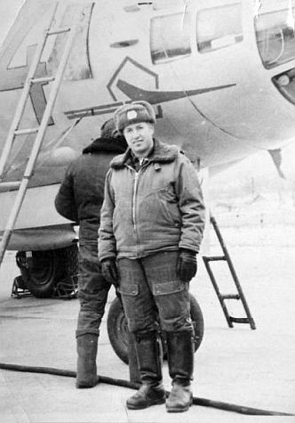 799th Independent Reconnaissance Aviation Regiment in 1974 at Novorossiya-1 Airport IL-28R Beagle
