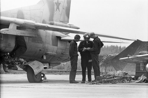 Ex Satalovo Soviet MiG-23M at Orlovka airport