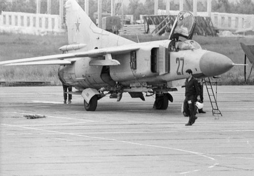 USSR Ex Satalovo MiG-23M at Orlovka airport in 1978