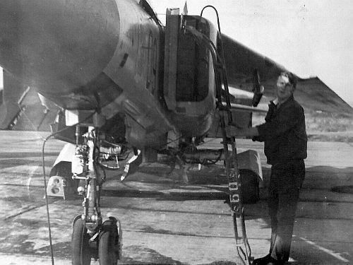 USSR MiG-23M and special pylon az Orlovka
