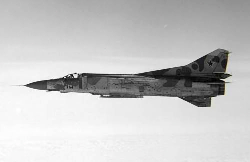 Soviet MiG-23M overflight beween Shatalovo and Orlovka in 1978