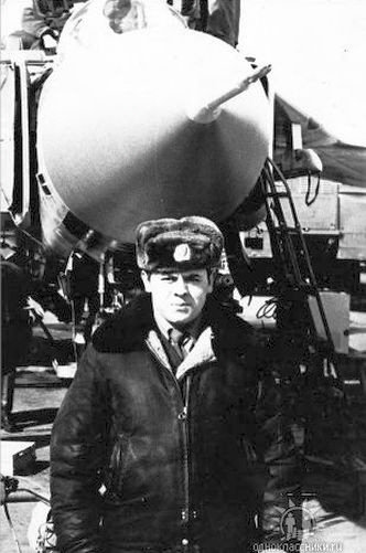 USSR MiG-23M with technical crew at Orlovka